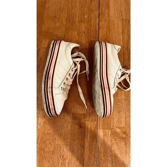 Zara White Platform Sneakers Kids Size 1.5 - Picture 4 of 12